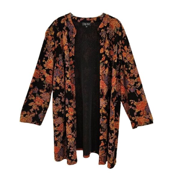 🌹Twyla and Blu II  Vintage Open Front Jacket sz 2X - Picture 1 of 7